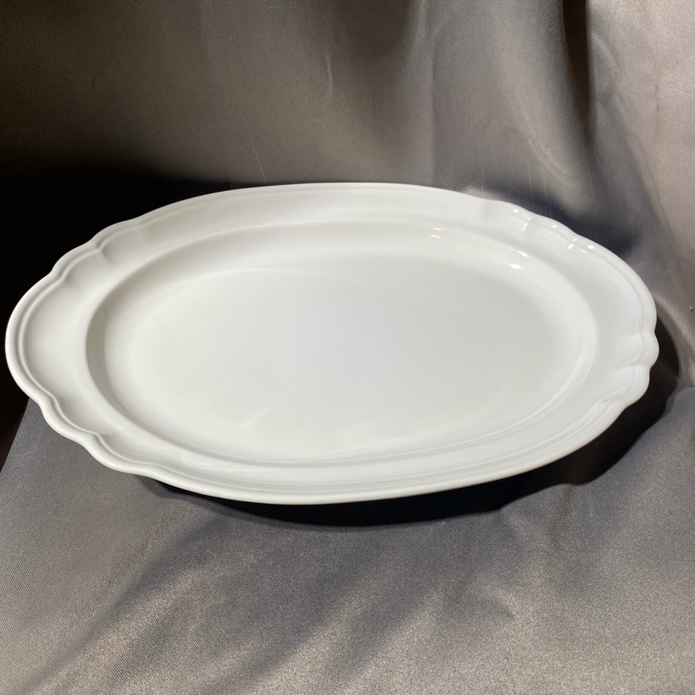Elegant White Porcelain Serving Platter